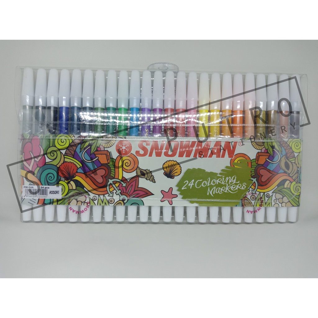

spidol 24 warna snowman