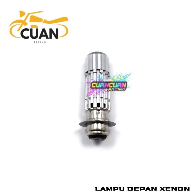 Lampu Depan LED Lampu Xenon Utama H6 Cahaya tipe LASER High Putih Low Putih Motor Matic Bebek