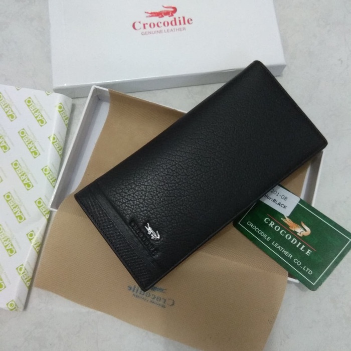 [tas] Dompet Panjang Pria Dan Wanita Kulit Asli Impor Crocodile C1201-08 d77w14w
