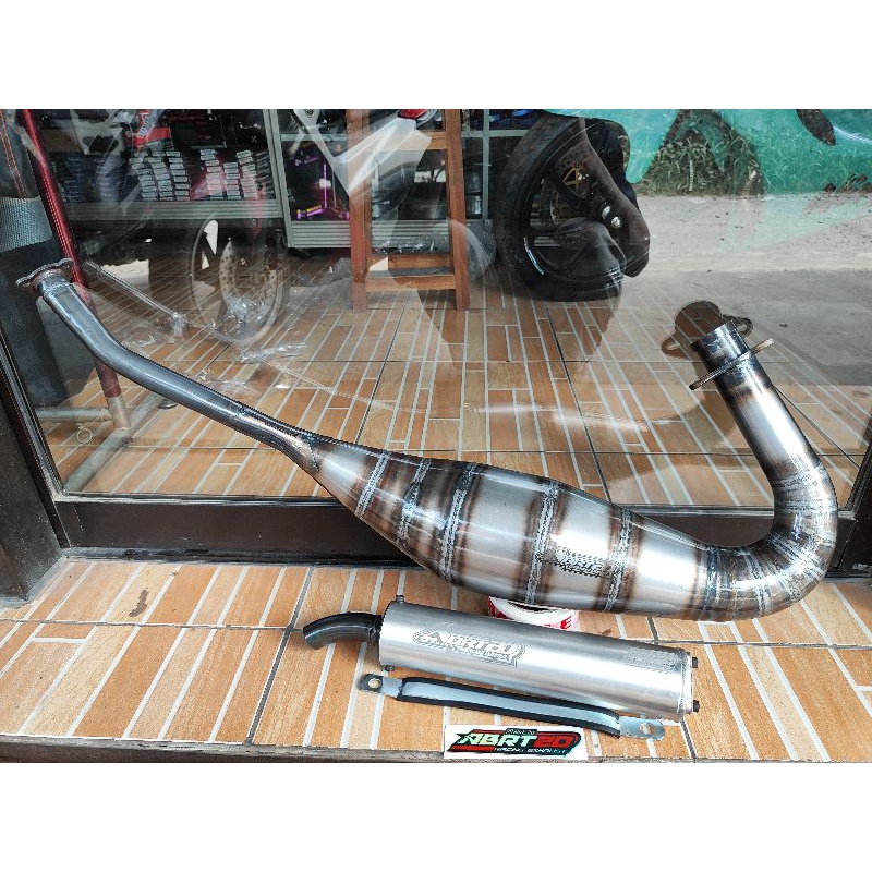 KNALPOT ABRT20 NINJA 150 NINJA R NINJA SS KNALPOT ABRT20 NINJA TU BARANG ORIGINAL PABRIK ABRT20