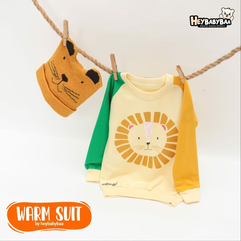 WARM SUIT BY HEYBABYBAA 1-5 Tahun Free KUPLUK RAJUT || SWEATER ANAK