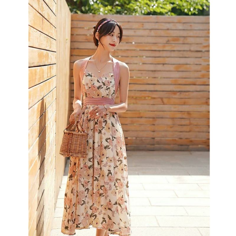 MDLV ~ 03390 Catherine Halder Dress Premium Dress Korea Look Fashion import