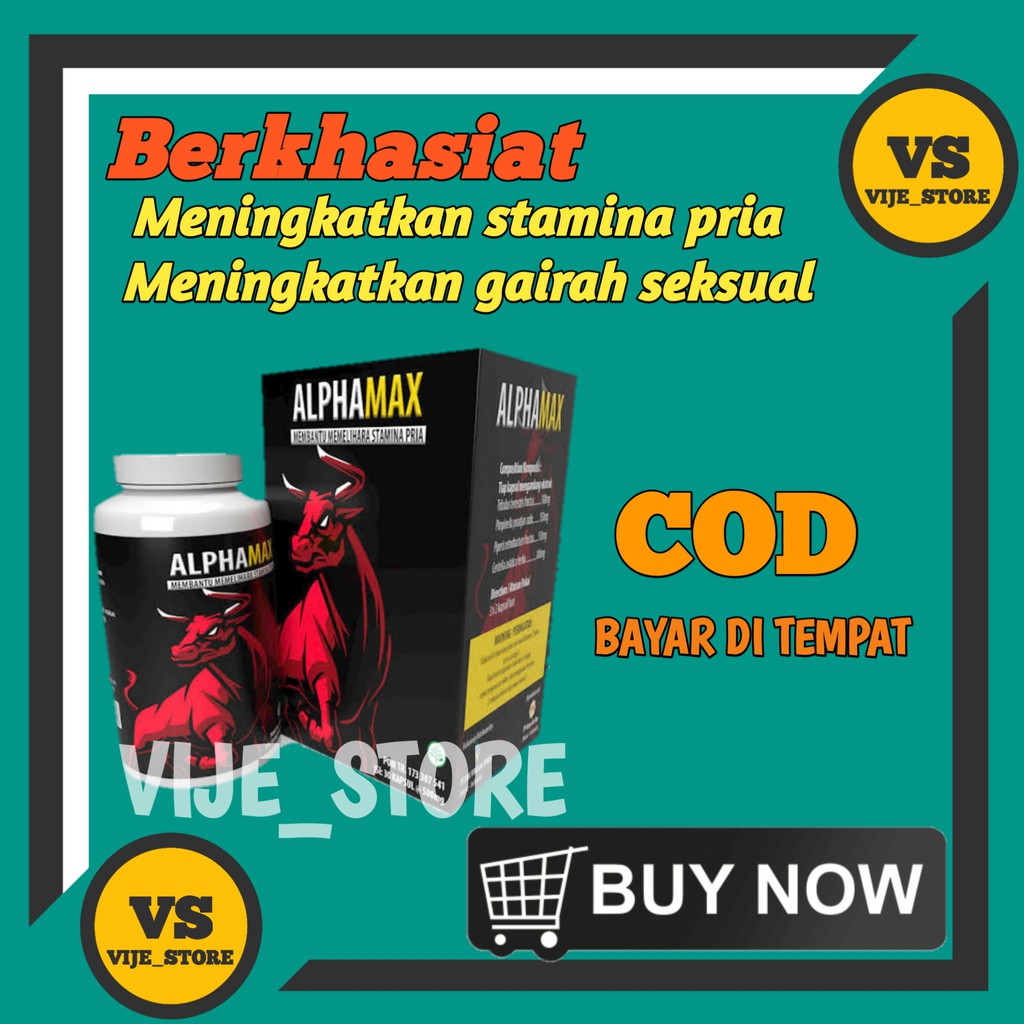 Alphamax kapsul original herbal penambah stamina pria