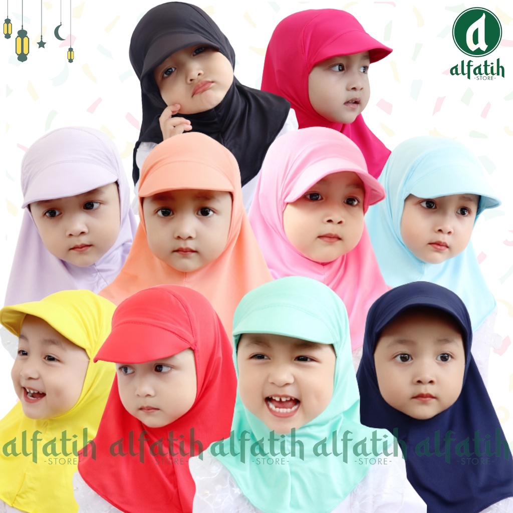 jilbab model topi Baby  jiltop kerudung bayi jilbab bayi kerudung anak  anak murah jilbab sporty