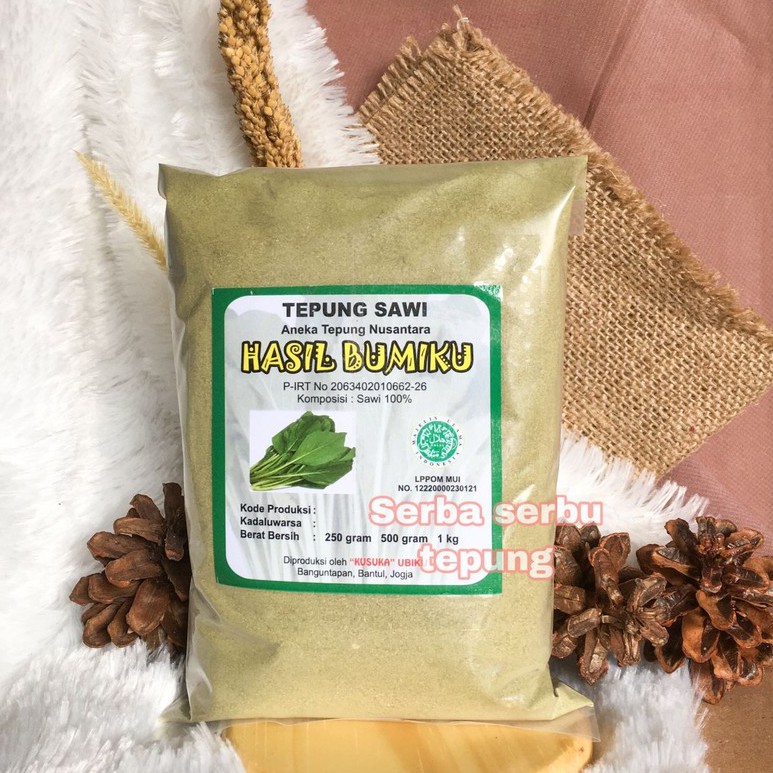 

Tepung Sawi Hijau Kemasan 1kg 500g 250g Gluten Free Organik Hasil Bumiku Kusuka Ubiku