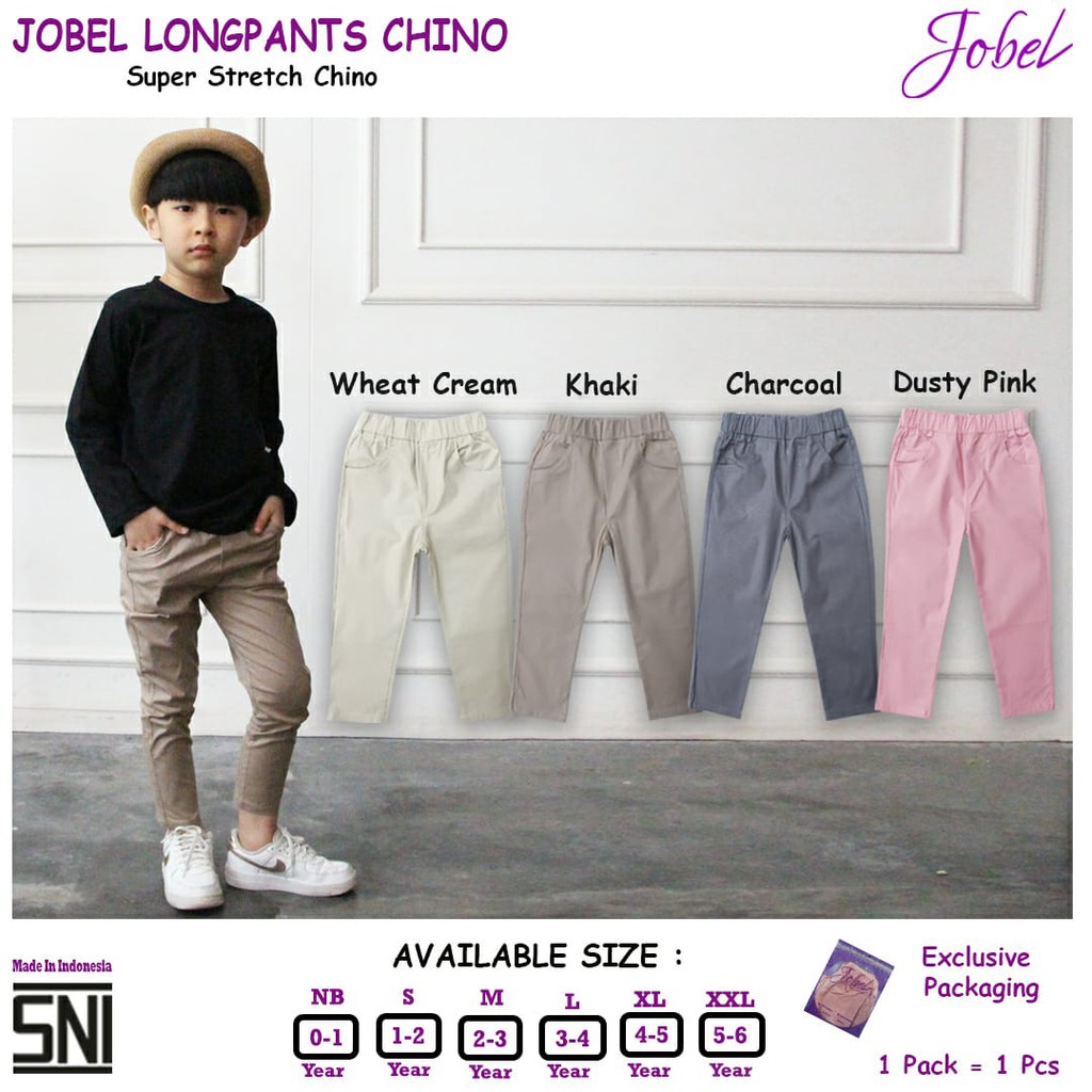 Jobel Celana Panjang Chino 0-6 Tahun Long Pants Longpants Chinos Unisex  CBKS SO