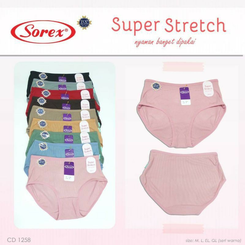 CD Sorex 1258 Wanita Celana Dalam Super Soft Wanita CD Sorex 1258 Wanita Celana Dalam Super Soft Wanita