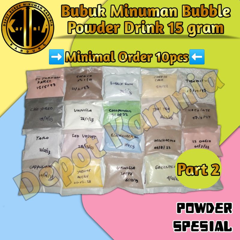 Bubuk Minuman Rasa 15gr Serbuk Minuman Kekinian 15 gram Part 2