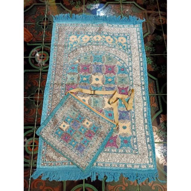 Sajadah Tas Traveling Premium / Sajadah Pakai Tas Premium / Sajadah Arbain Turkiye Premium Cantik