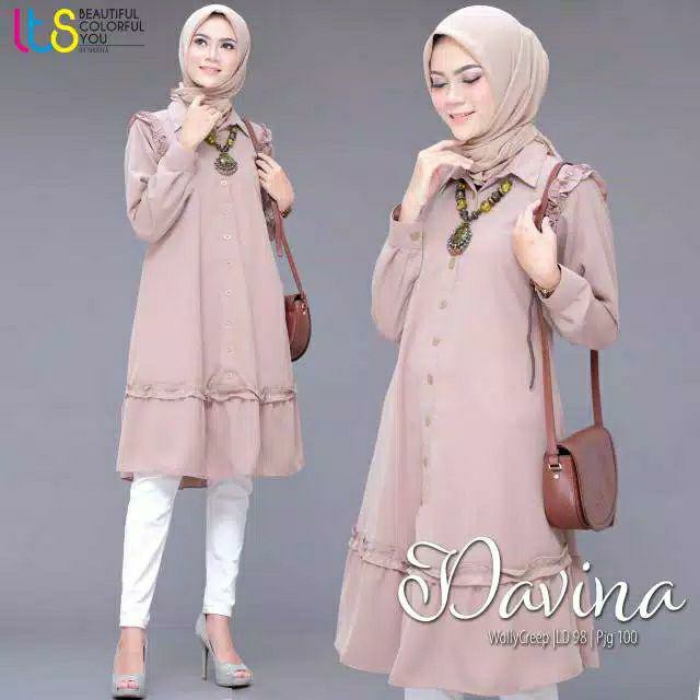 DAVINA TUNIK /TERBARU /TERMURAH/ BANYA SIZE ( M, L, XL)