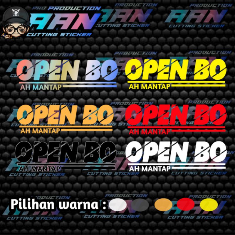 STIKER OPEN BO