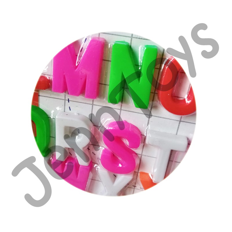 JennToys - Mainan Anak Edukasi Huruf ABC Tempelan Kulkas - Non / Magnet Huruf dan Angka