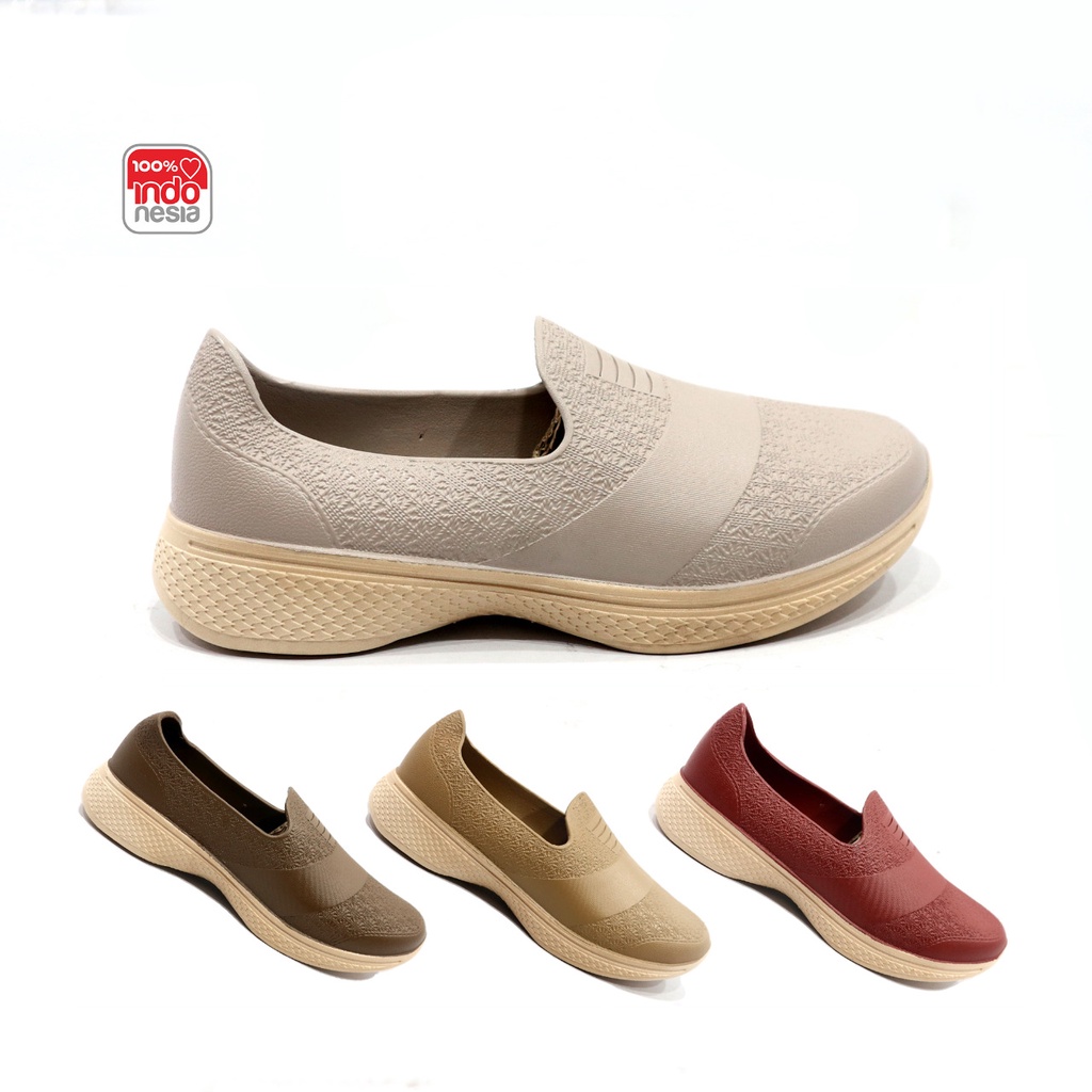 SEPATU SLIP ON KARET 37-41 RANDOM WARNA - SLIP ON WANITA