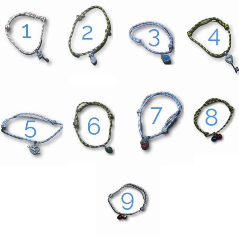 Gelang Tangan Tali Prusik Bandulan