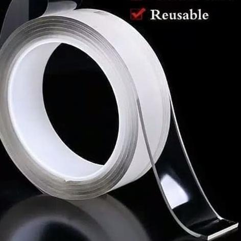 

◌ Nano Magic Double Tape Bening Tahan Air 30mm x 5m Acrylic Washable ✶