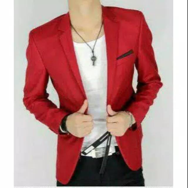 Jas blazer Merah/Jas pria Murah