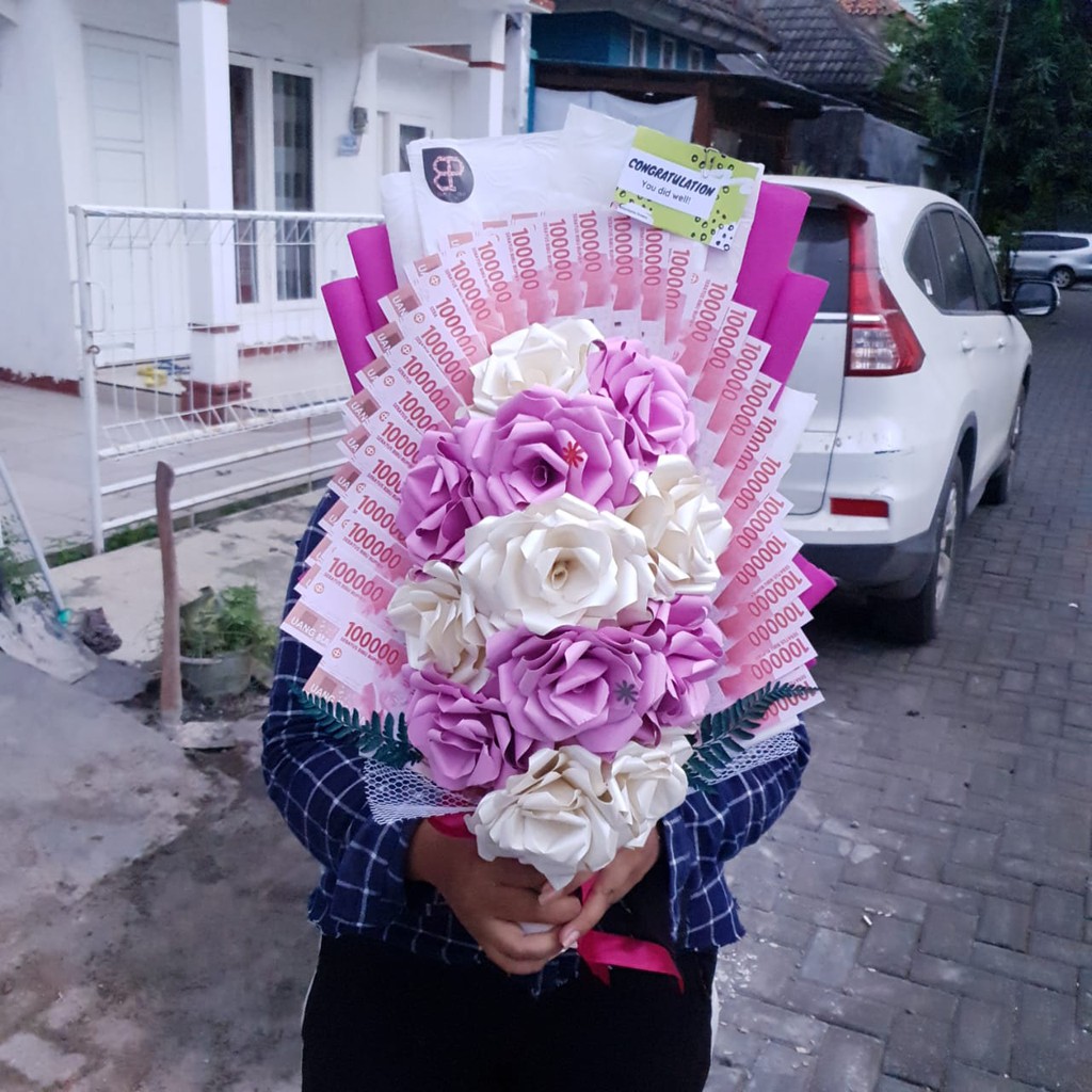 Buket Bunga Uang Mainan Jumbo/Buket Bunga Besar dan Murah