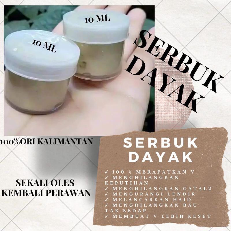 RAMUAN RAPET DAYAK / jamu dayak rapet / rapet dayak / jamu oles dayak