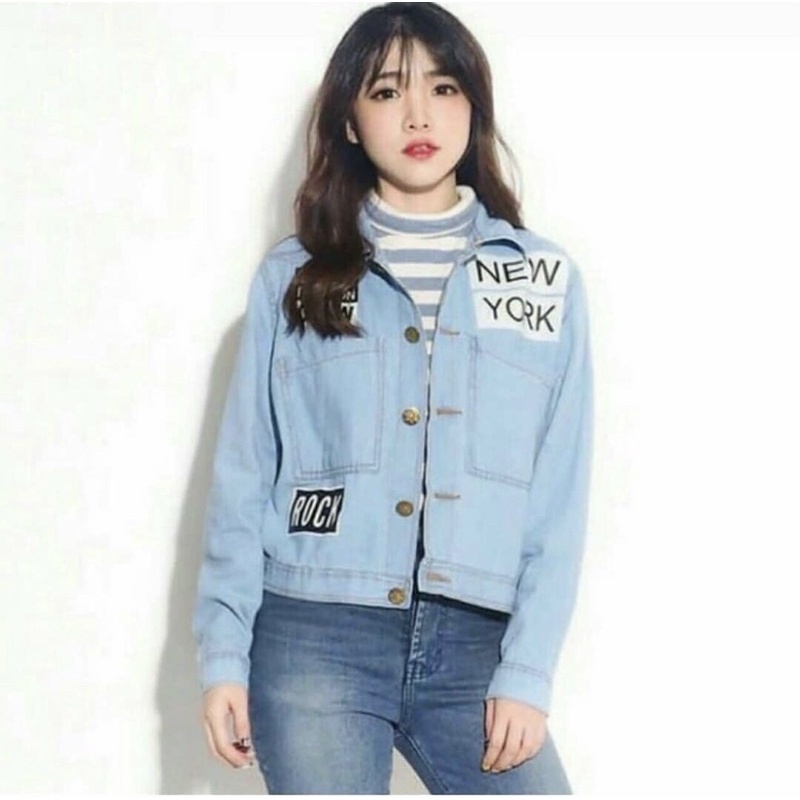 Jaket Jeans Wanita Crop Oversize Series