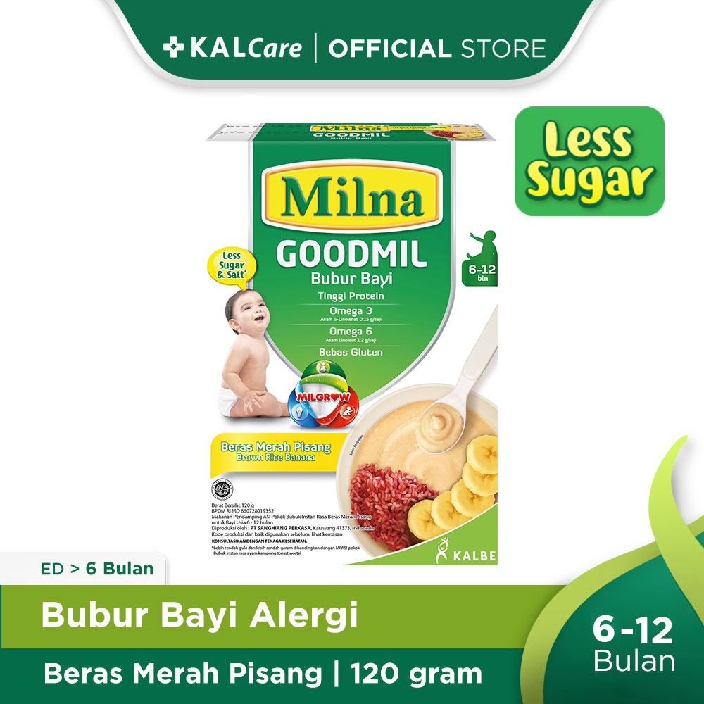 

Goodmil Bubur Khusus Beras Merah Pisang 120gr