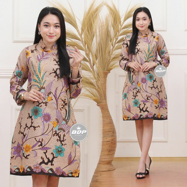 Couple Batik Keluarga || Setelan Couple Batik Ayah Ibu Anak Cewek