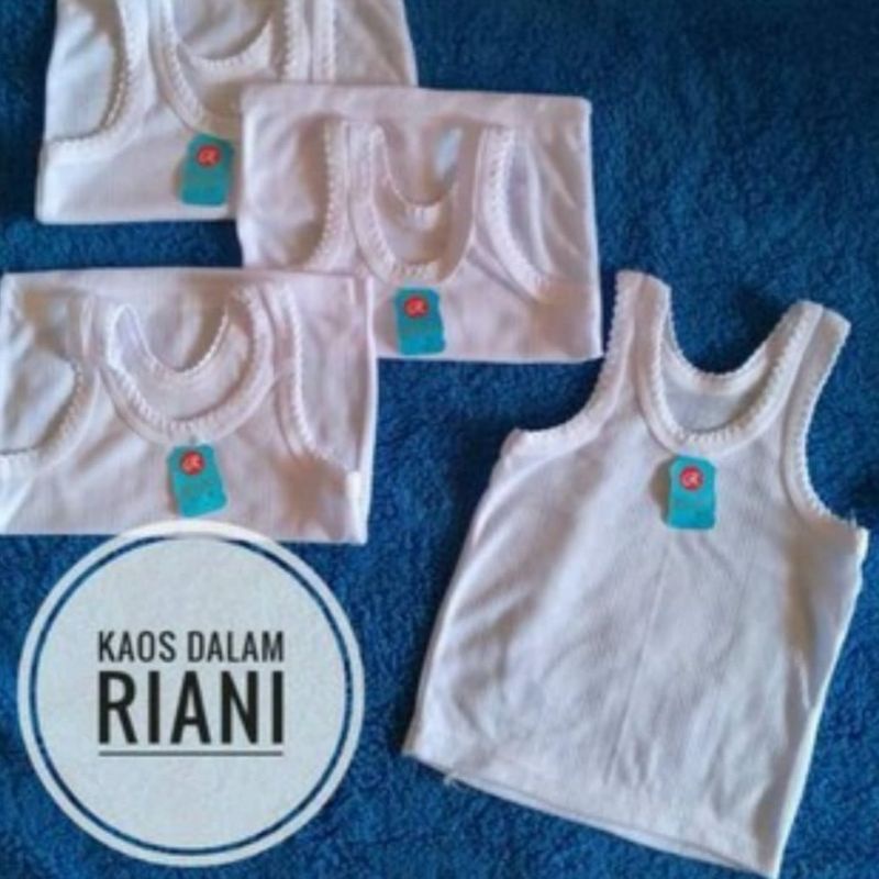 (S M L XL 3L) (6 pcs &amp;12 pcs) Grosir singlet polos anak murah/ kaos dalam anak polosan murah warna putih