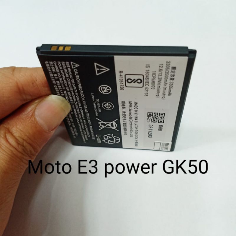 Baterai Moto E3 Power GK50 battery baterei batere batray batrai batrei