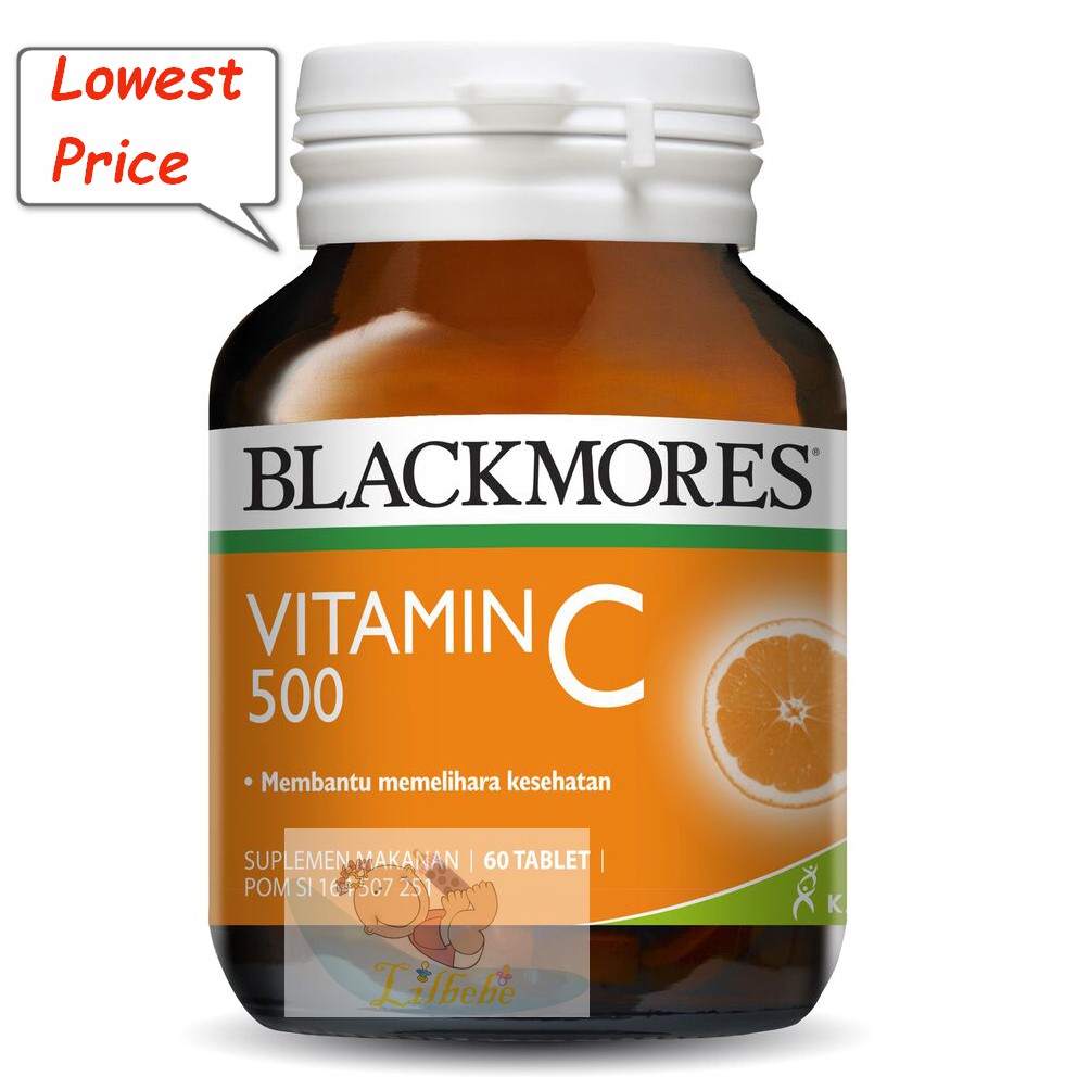 Blackmores Vitamin C Vit C  500mg 500 mg 60 Tabs / BIO C 1000mg 1000 mg 30 Tablet / Daily Immune 500mg 30 Tabs KALBE