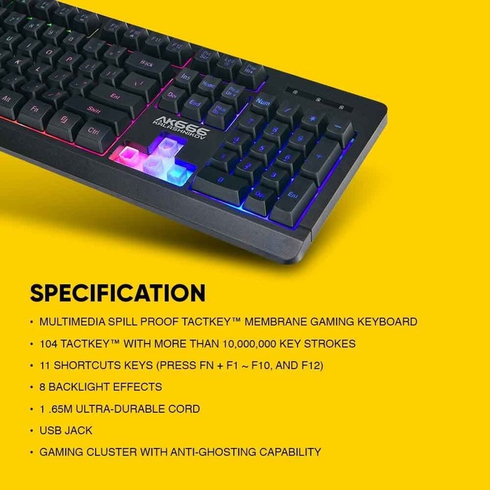 Armaggeddon AK666-AK666X Membran Gaming Keyboard Combo Alcatroz Xcraft