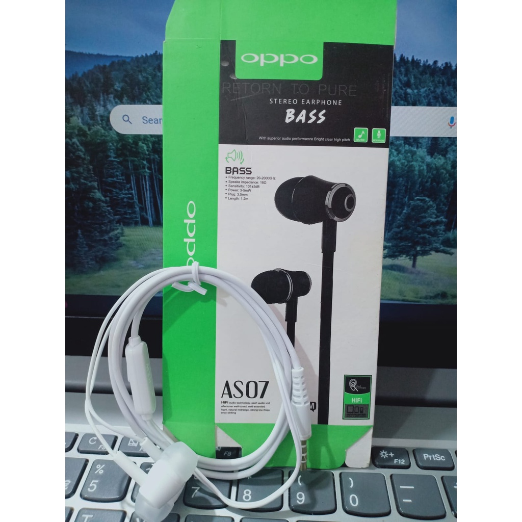 Headset Branded As 07 Oppo Super Bass