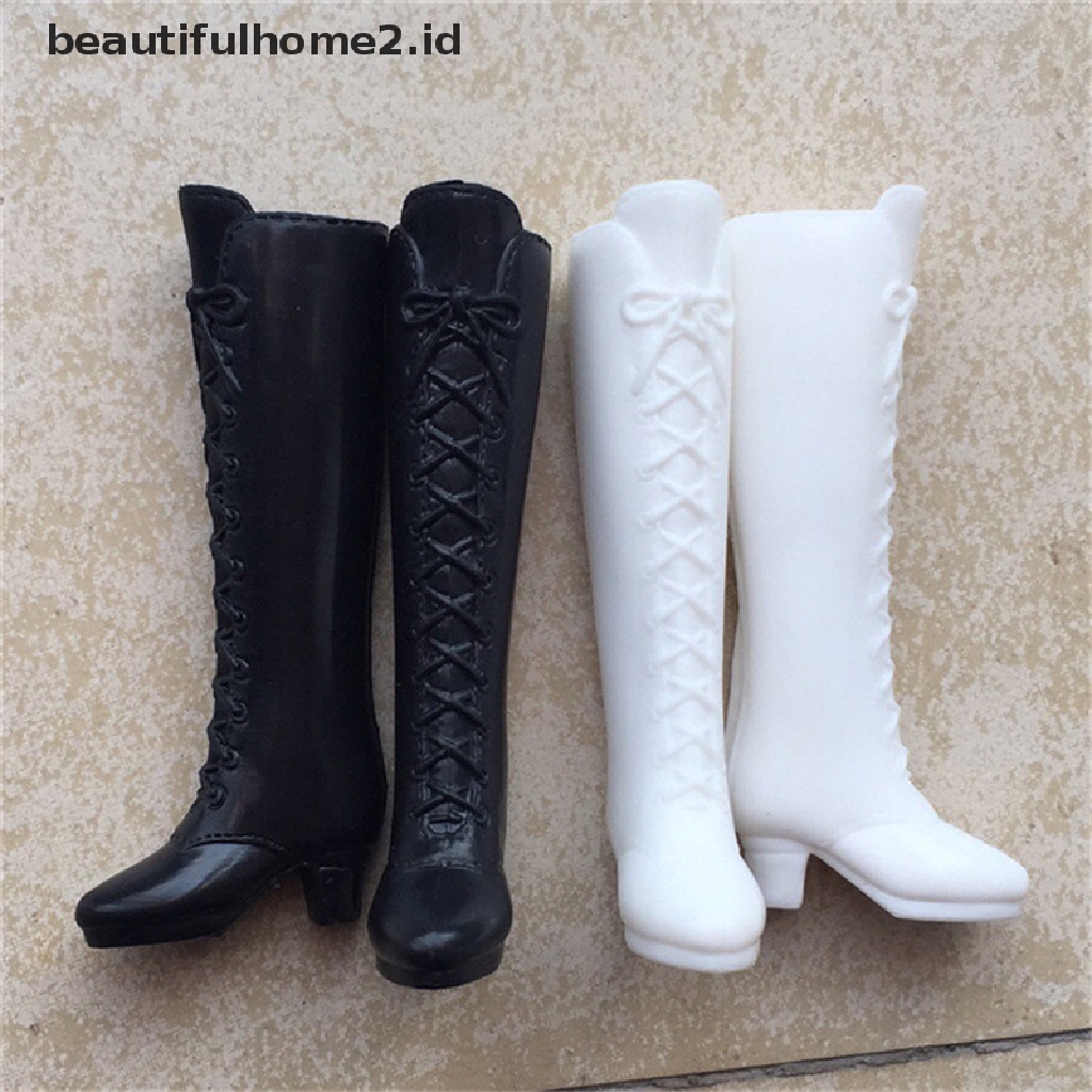 (Beautifulhome2.Id) Sepatu Boots Panjang High Heels Casual Untuk Boneka Barbie