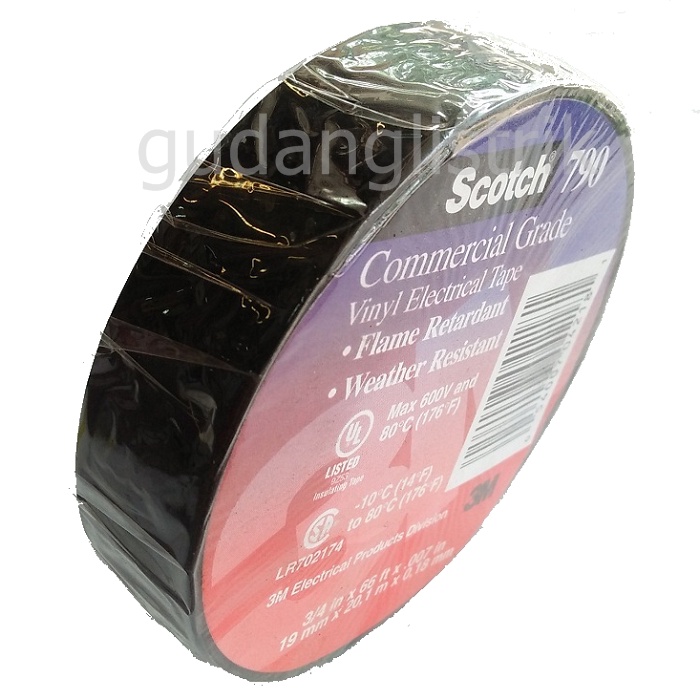 3M ISOLASI LISTRIK WARNA HITAM SCOTCH 700 ELECTRIC TAPE 3M