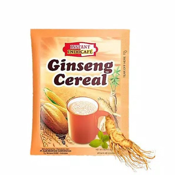 INDOCAFE Ginseng Cereal 1 Box 5 Sachet