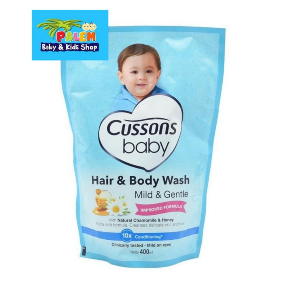 Cussons Baby Hair&amp;Body wash mild gentle 400ml 0847 REFIL