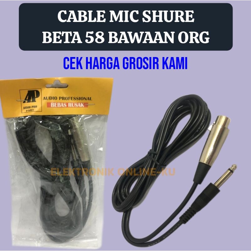 CABLE MIC SHURE BETA 58