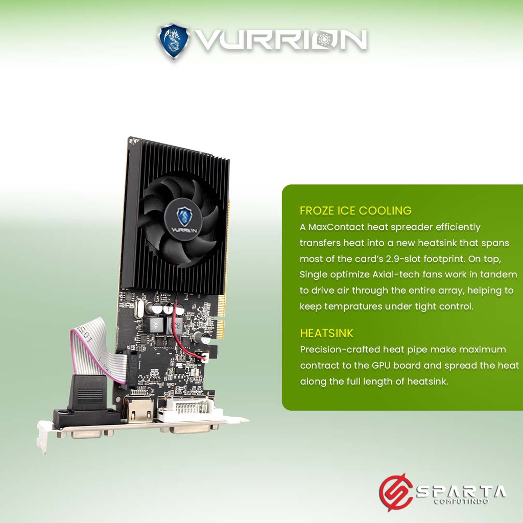 VGA Nvidia Geforce GT 730 4GB GDDR3 Vurrion New Garansi Resmi