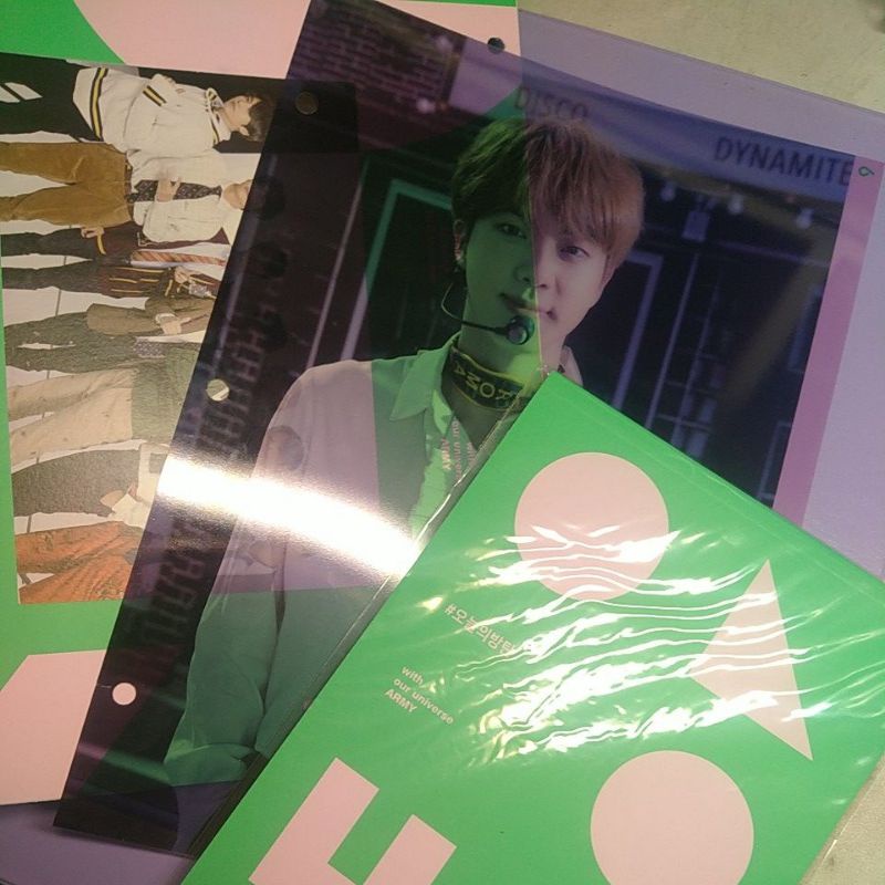 MEMO BTS 2020 ONEUL BOOK CLEAR INDEX JIN SEOKJIN POSTCARD