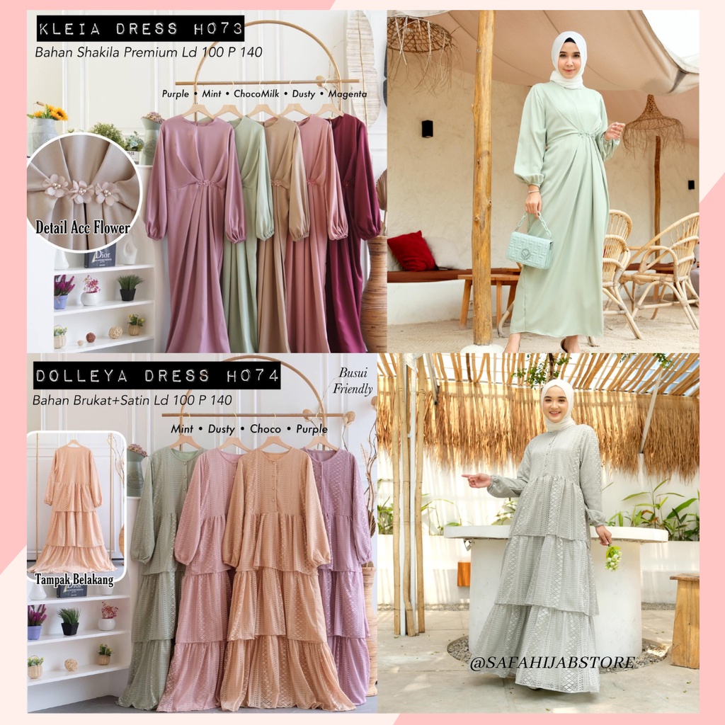 DRESS PESTA MINT SAGE / GAMIS KONDANGAN / DRESS BRIDESMAID