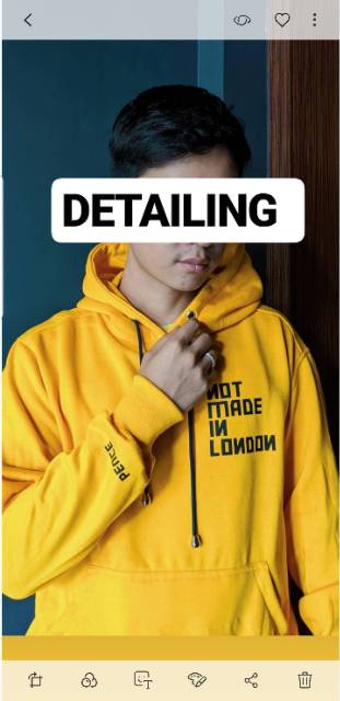 Geso x Seeing Peace - Jumper Hoodie Seeing Peace &quot;not by london&quot;