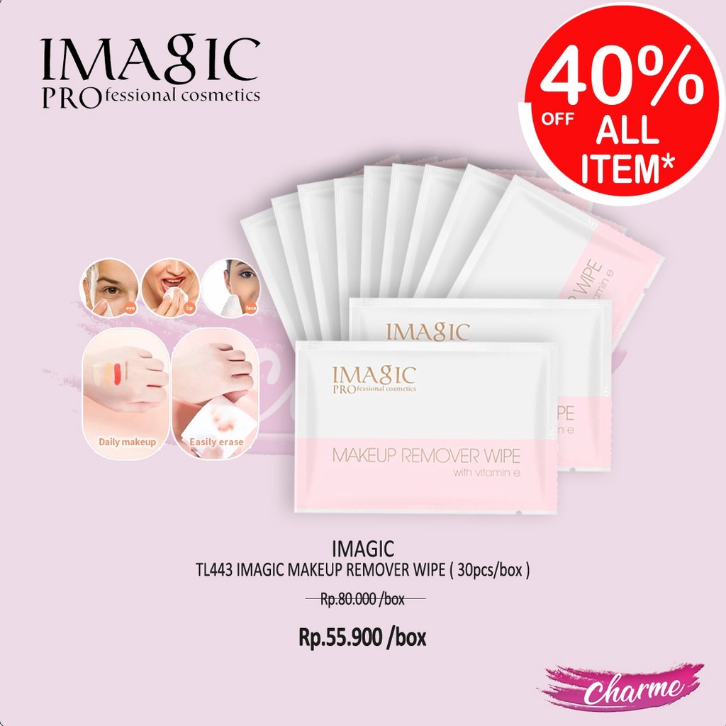 (READY &amp; ORI) IMAGIC Makeup Remover Wipe Tisue Pembersih Serbaguna TL443