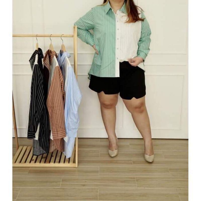 Kemeja Tile + brokat big Size Premium Import Bangkok, Thailand