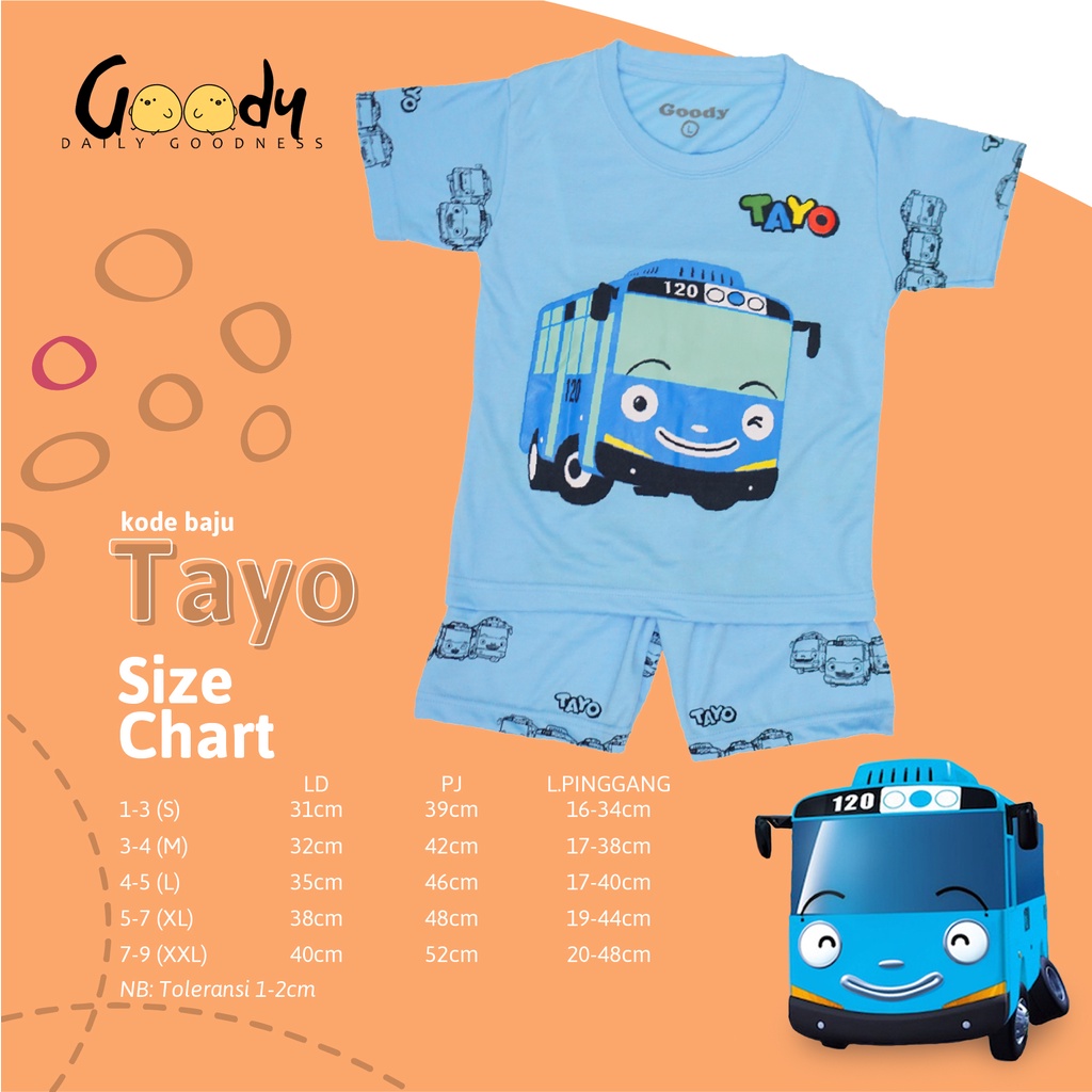 SETELAN ANAK KAOS ANAK CELANA ANAK setelan anak lakilaki TAYO tayo