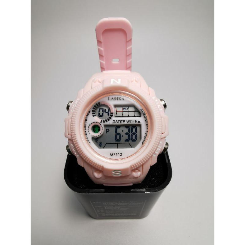 Jam tangan digital Anak Anak dan remaja water Resist Lasika 7112