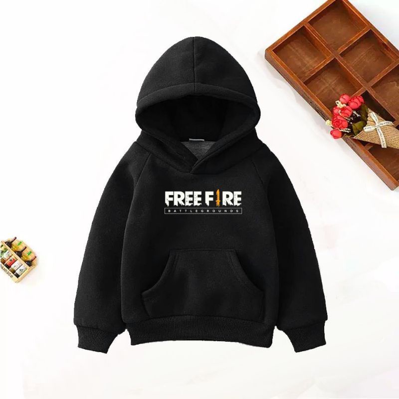 promo jaket hoodie anak² terbaru ff/free f!re berbagai warna size ; S,M,L,XL