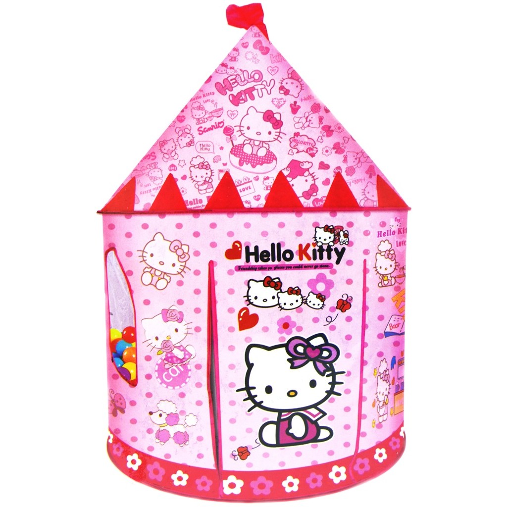 Tenda Kerucut Hello Kitty Mandi Bola Kastil Istana Jumbo Besar - Mainan Anak Perempuan Cewek Murah