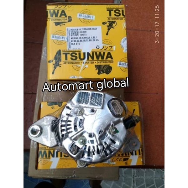 alternator dinamo cas kijang 7k capsul 1800cc