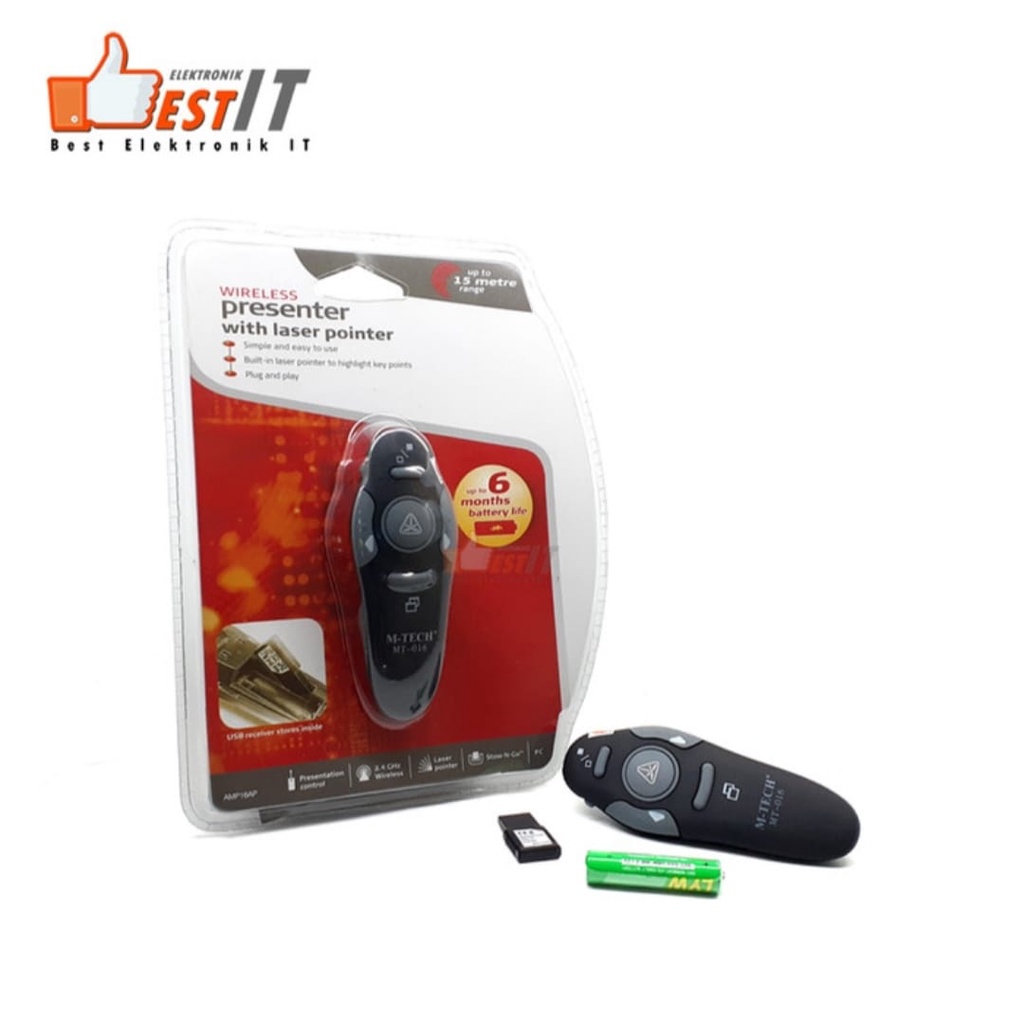 Laser Pointer With Wireless Presenter M-Tech MT-016