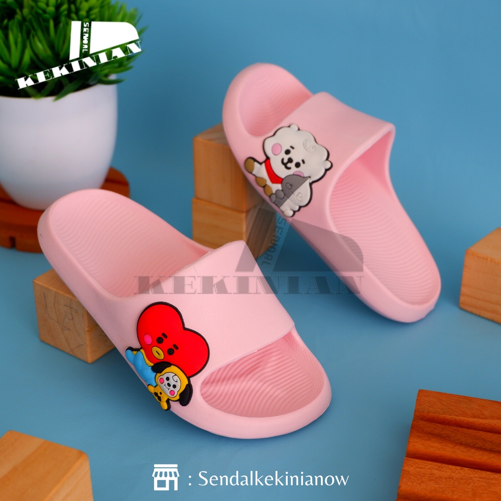 Sandal Slop/Sendal Slide anak-anak Laki-Laki Perempuan Lucu Karakter Anti Air tidak licin dan ringan