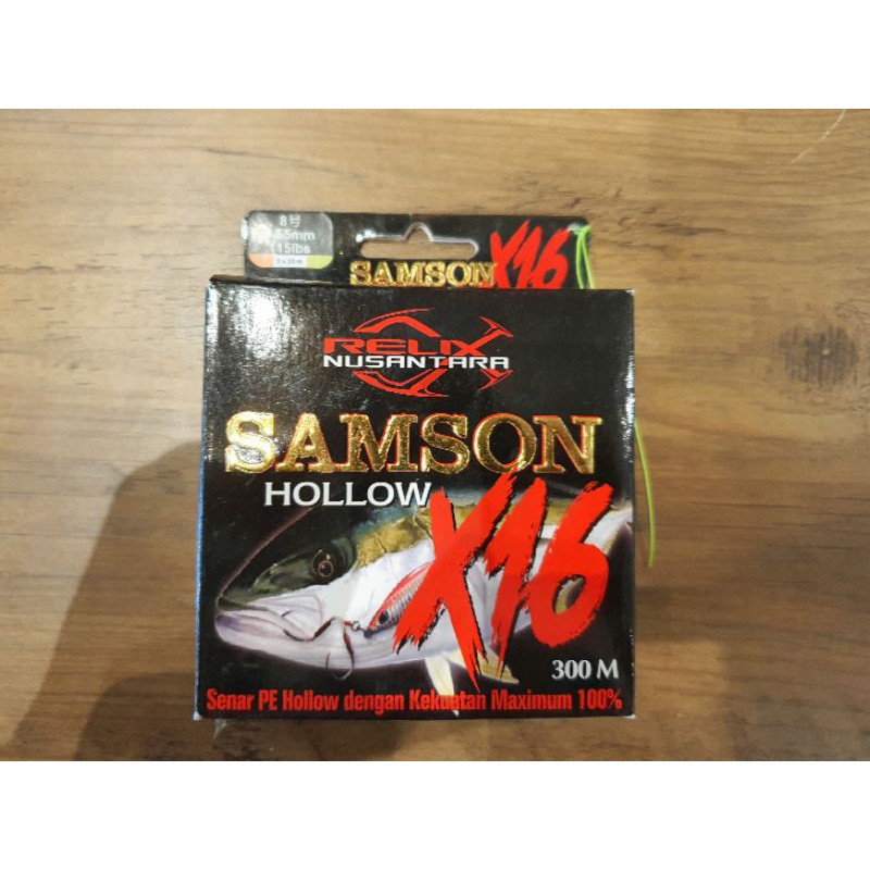 Senar Samson X16 PE 8 Hollow 300 meter Relix Nusantara