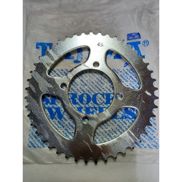 gir gear belakang rxking rx king jupiter rxz 45  428 tajima